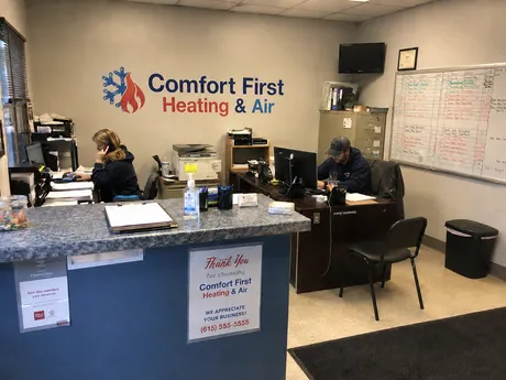 The front office, as the customer sent it